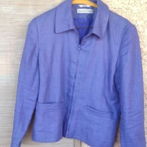 Samantha Taylor light purple lined business jacket